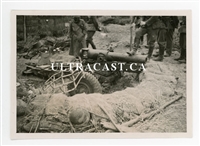 Germans Inspect Captured British 4.5 inch Howitzer, France 1940, Original WW2 Photo