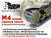 Panzer Mate PM001 - M4 Burned Sherman Tracks (for abandoned Sherman tank)