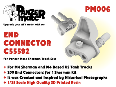 Panzer Mate PM006 - End Connector C55592 (for Panzer Mate Sherman track sets)