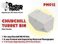 Panzer Mate PM012 - Churchill Turret Bin (closed version)