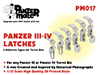 Panzer Mate PM017 - Panzer III - IV Latches
