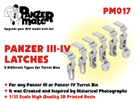 Panzer Mate PM017 - Panzer III - IV Latches