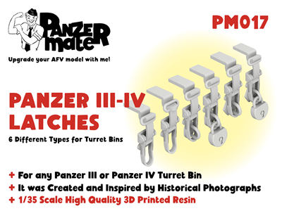 Panzer Mate PM017 - Panzer III - IV Latches