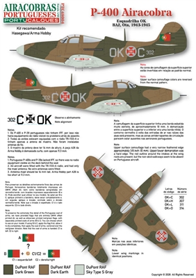 Portucalques PTC48004 - Portuguese Bell P-400 & Westland Lysander Mk. III
