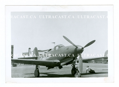Early P-39 Airacobra on Airfield, Original WWII Photo