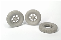 Pimp My Miniatures AFVs35-015 - Sd.Kfz 7 Front Wheels with Spare (weighted), Type 1