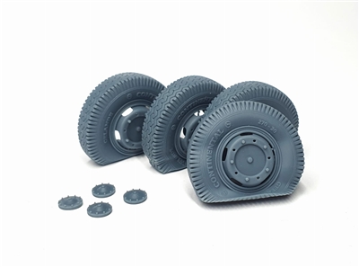 Pimp My Miniatures AFVs35-078 - Sd.Kfz 234 Road Wheels with Flat Tires Set (4 pcs), Type 1