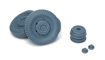 Pimp My Miniatures AFVs35-092- M2/M3/M16 Halftrack Front Wheels Set with Spare (weighted) Type 3