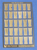 RB-Productions RB-P32029 - He 219 Radiator Cowl Gills