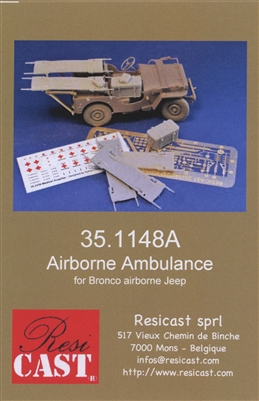Resicast 35.1148A - Airborne Ambulance Conversion for Bronco Airborne Jeep