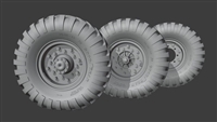 Resicast 35.2465 - Austin K2 Goodyear Sagged Wheels (Gecko)