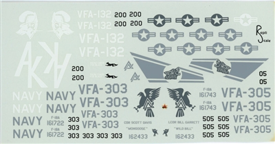 Repli Scale 48-5016 - F-18 Hornet (Reserve Hornets & VFA-132 Atsugi NAS)