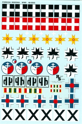 Repli Scale 48-5050 - World War II Foreign Markings