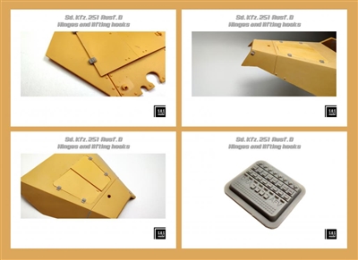SBS 35044 - Sd.Kfz. 251. Ausf D. Hinges and Lifting Hooks