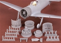 SBS Model 48079 - Bloch MB 151 & 152 Engine with Cowling Set for Dora Wings