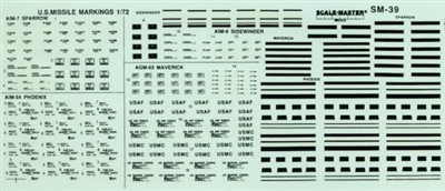 Scale Master SM-39 - U.S. Missile Markings