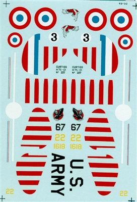 Super Scale 48-0050 - P-36C & 75A Hawks (USAAC & French AF)