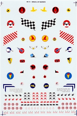 Super Scale 48-0070 - Israeli Squadron Insignia & Kill Markings