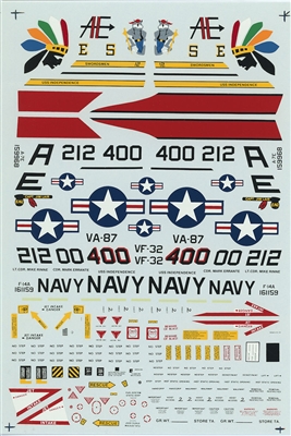 Super Scale 48-0186 - CVW-6, USS Independence: A-7E Corsair II & F-14A Tomcat