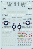 Super Scale 48-0187 - USMC A-6 Intruders Lo Viz