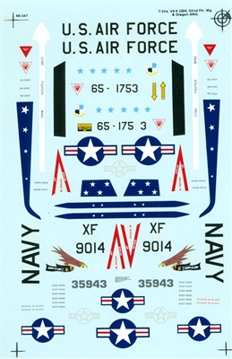 Super Scale 48-0347 - T-33's (Oregon ANG (lo viz)