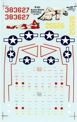 Super Scale 48-0470 - P-61 Black Widows
