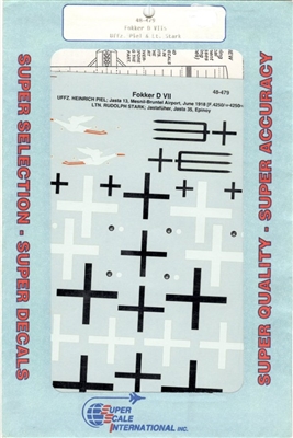 Super Scale 48-0479 - Fokker D VIIs