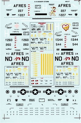 Super Scale 48-0517 - Desert Storm A-10A Warthogs