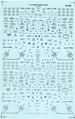 Super Scale 48-0523 - F-15 Mod Eagle Data
