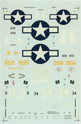 Super Scale 48-0572 - F4U-1A & FG-1A Corsairs