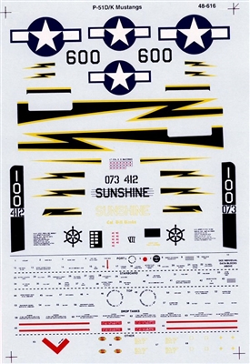 Super Scale 48-0616 - P-51D/K Mustangs