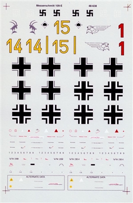 Super Scale 48-0638 - Messerschmitt 109E-1