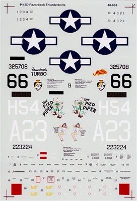Super Scale 48-0663 - P-47D Thunderbolt Razorbacks