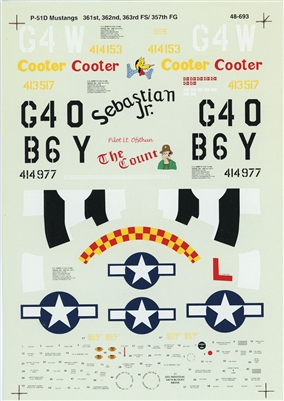 Super Scale 48-0693 - P-51D Mustangs
