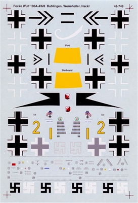Super Scale 48-0749 - Fw 190A-4/6/8