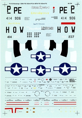 Super Scale 48-0790 - 352nd FG P-51D Mustang Aces