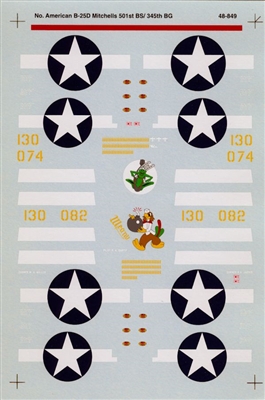Super Scale 48-0849 - North American B-25D Mitchells