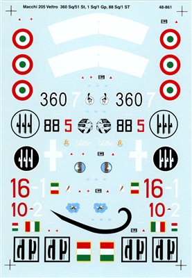 Super Scale 48-0861 - Macchi 205 Veltro