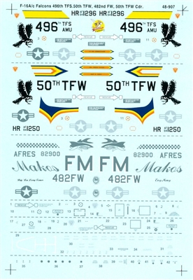 Super Scale 48-0907 - F-16A/C Falcons