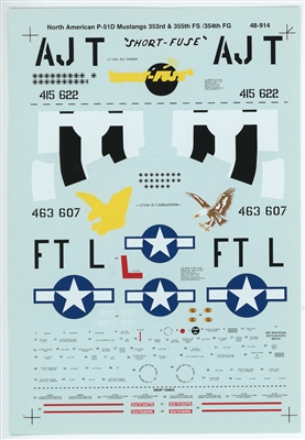 Super Scale 48-0914 - North American P-51D Mustang Aces, ETO