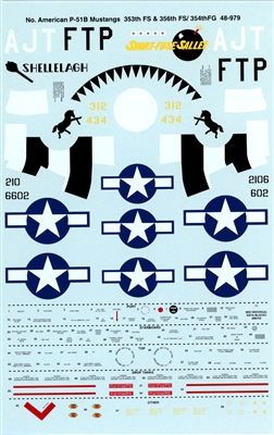 Super Scale 48-0979 - North American P-51D Mustangs