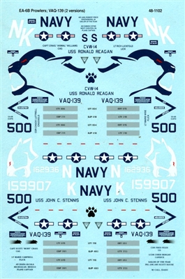 Super Scale 48-1102 - USN Grumman EA-6B Prowlers ICAP III