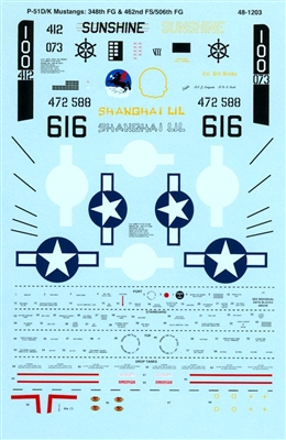 Super Scale 48-1203 - P-51D/K Mustangs