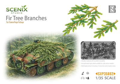 BSK Model BSKSXP35002 - Fir Tree Branches (for camouflage foliage)
