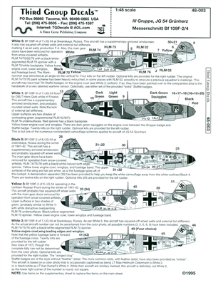 Third Group 48-003 - Messerschmitt Bf 109F-2/4