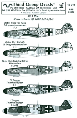 Third Group 48-049 - Messerschmitt Bf 109F-2/F-4/G-2 (JG3 Udet)