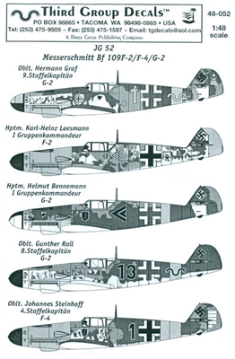 Third Group 48-052 - JG 52 Messerschmitt Bf 109F-2/F-4/G-2