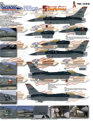 Twobobs 48-033 - F-16C Block 52 Mountain Home's Gunfighters
