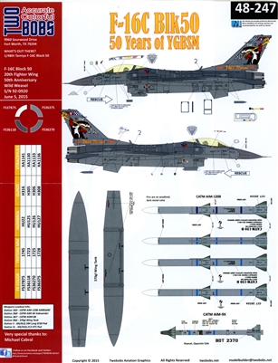 Twobobs 48-247 - F-16C Blk50, 50 Years of YGBSM