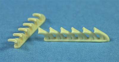 Ultracast 48071 - Early Mustang RAF Fishtail Exhausts (for Accurate Miniatures Allison Engined Mustang Kits)